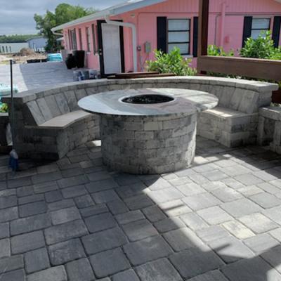 Magnolia Bench Firepit